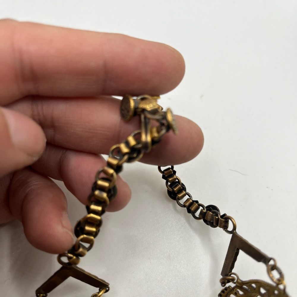 RARE Joseff Of Hollywood Necklace Asian Motif  Faux Chrysoprase 32” long - Picture 10 of 14